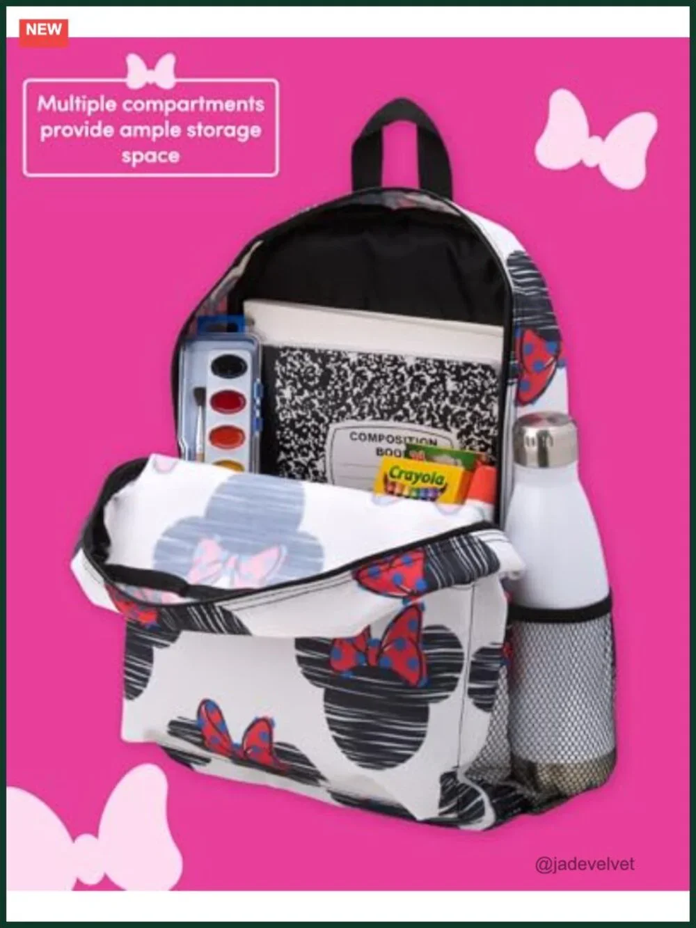 Disney Minnie Mouse Kids Backpack with Pen Case, 16